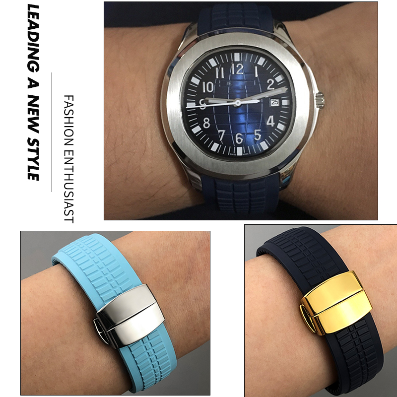 22mm Metal Pins Curved End Flu - đánh giá và giá Patek Philippe Watch Aquanaut
