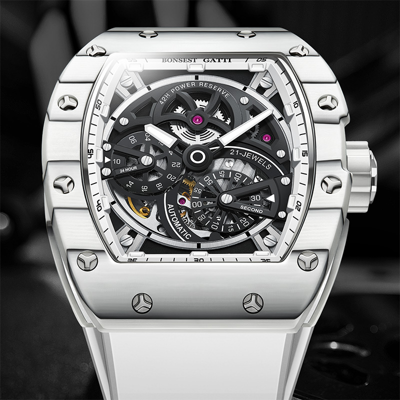 BONEST GATTI Men's Mechanical  - đánh giá và giá Rubber Strap Diver