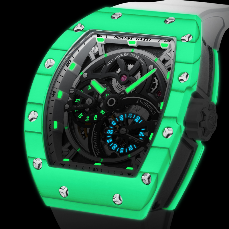 BONEST GATTI Men's Mechanical  - đánh giá và giá Rubber Strap Diver