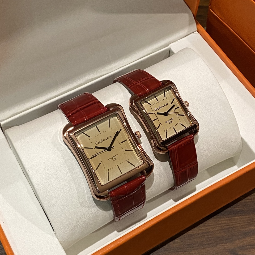 Couple Watch Quartz Movement B - đánh giá và giá Leather Watch Band Men