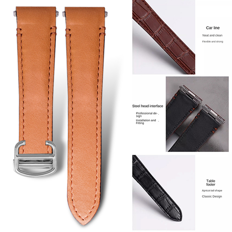 21mm 19mm Cow leather Watch St - đánh giá và giá Cartier Watch Santos