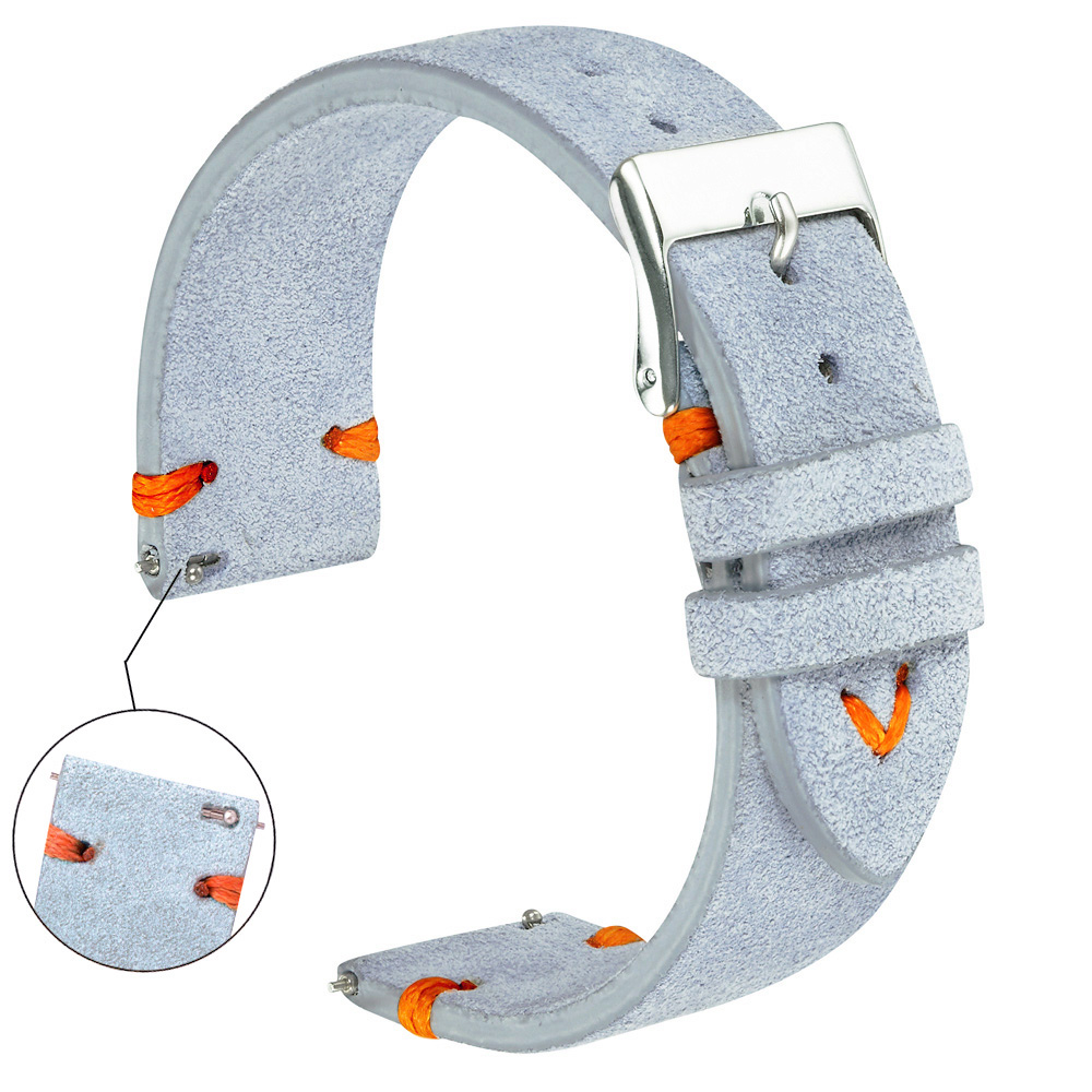 Da Lộn Dây Đồng Hồ 18Mm 20Mm K - đánh giá và giá Leather Strap Quick Release