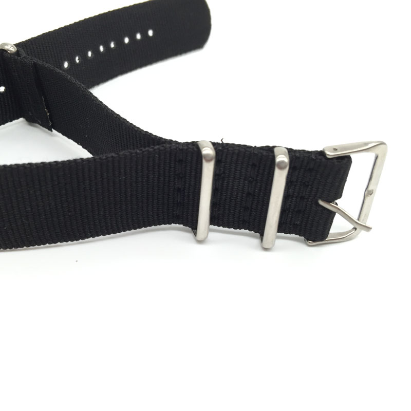 Black Nylon Strap for 16mm 18m - đánh giá và giá Nato Strap Nylon