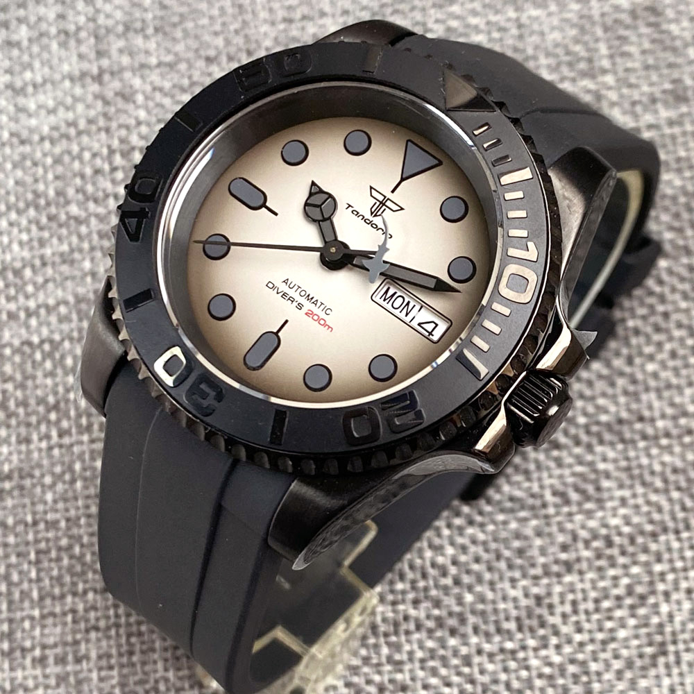 Tandorio 200M Waterproof NH36A - đánh giá và giá Rubber Strap Diver