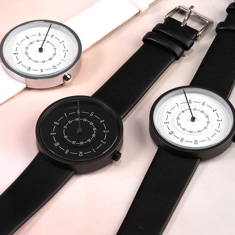 2020 Sáng Tạo Đồng Hồ Đơn Giản - đánh giá và giá Leather Watch Band Men