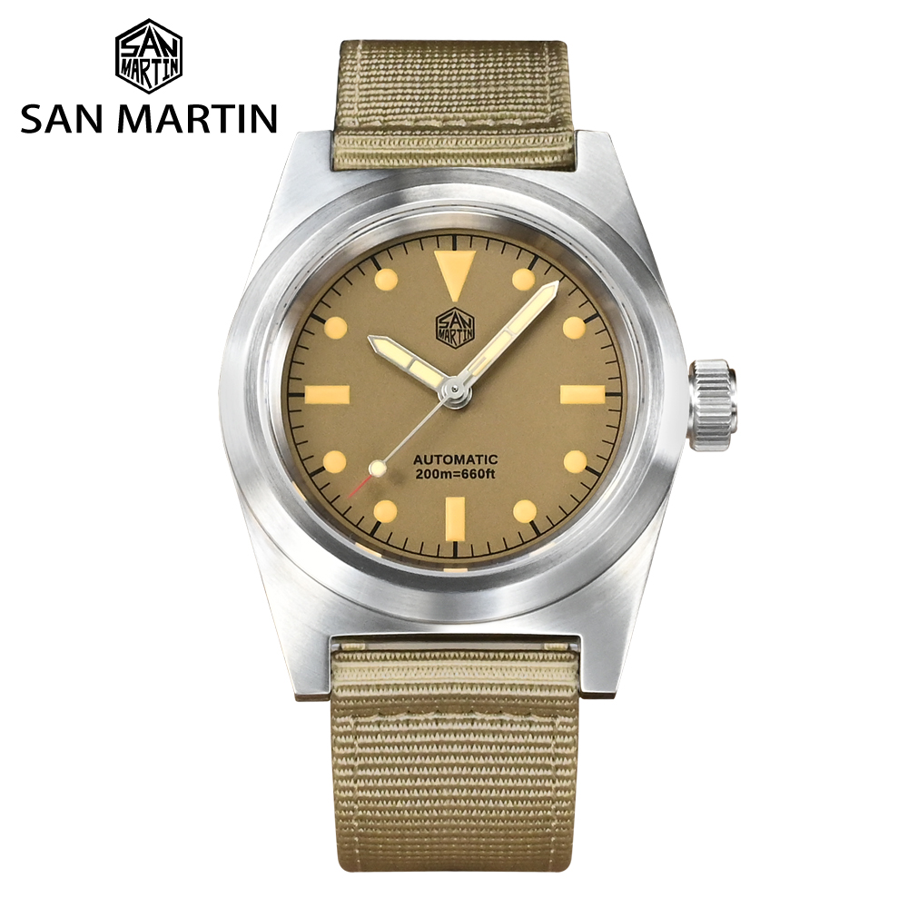 San Martin 38Mm Thí Điểm Đồng  - đánh giá và giá Tropic Strap Vintage