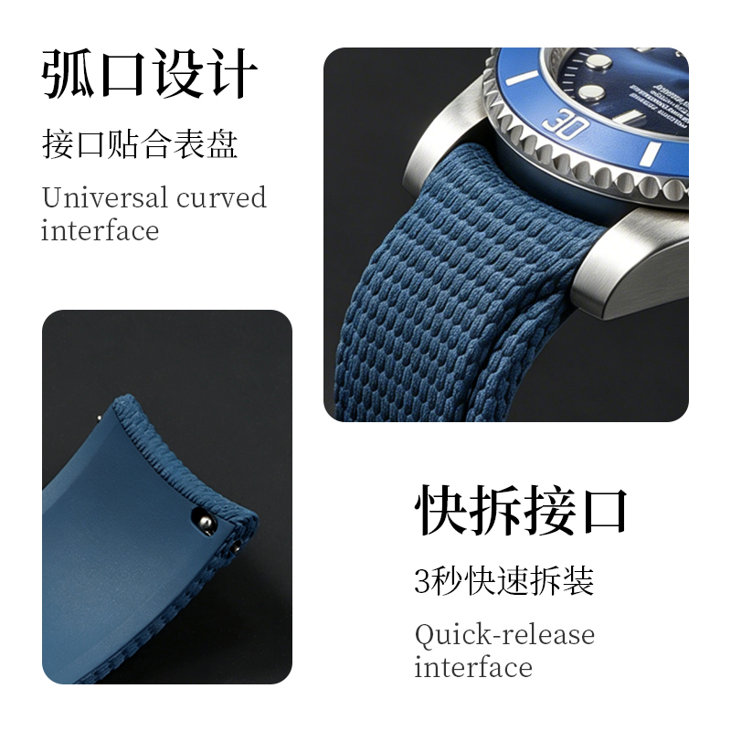 Curved End Fluororubber Watch  - đánh giá và giá Omega Watch Speedmaster